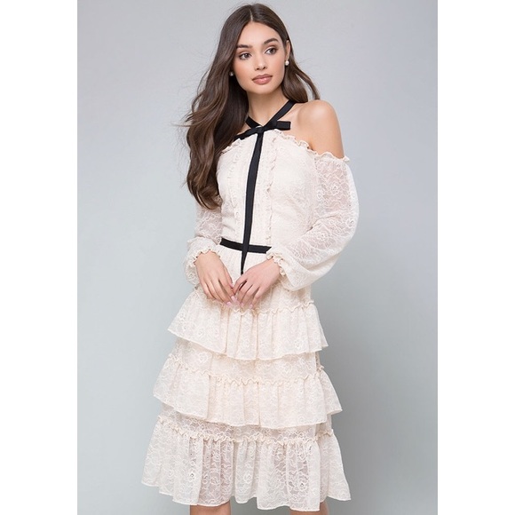frilly lace dress